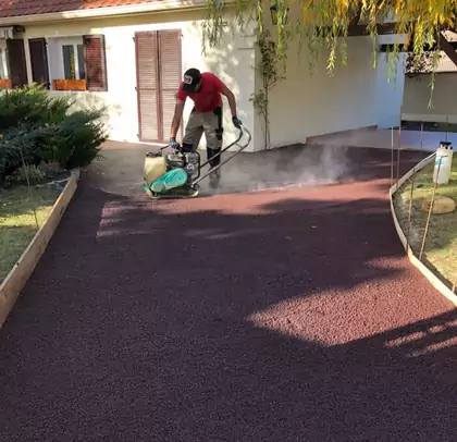 Pose d’enrobé à Bruxelles