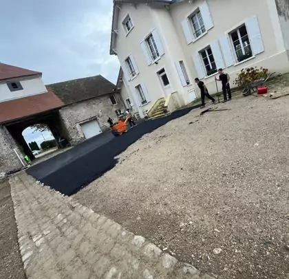 Terrassement avant enrobé