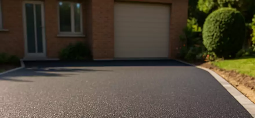 Terrassement + enrobé en 48h chrono.